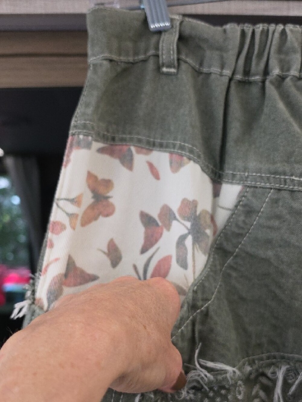 NWOT, POL PATCHWORK/EMBROIDERED COTTON PANTS)🌴 - Picture 15 of 16